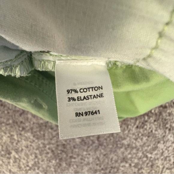 J. Jill Women's Cropped Pants Size 10 Green Authentic Fit Mid Rise Stretch EUC - Picture 12 of 13